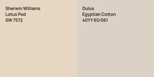 SW 7572 Lotus Pod vs 40YY 65/061 Egyptian Cotton