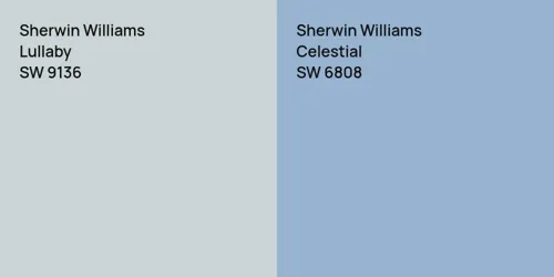 SW 9136 Lullaby vs SW 6808 Celestial