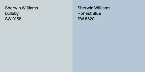 SW 9136 Lullaby vs SW 6520 Honest Blue