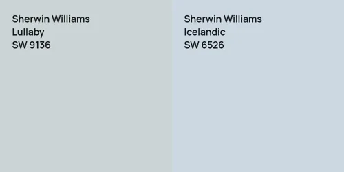 SW 9136 Lullaby vs SW 6526 Icelandic