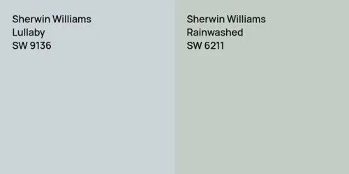 SW 9136 Lullaby vs SW 6211 Rainwashed