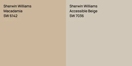 SW 6142 Macadamia vs SW 7036 Accessible Beige