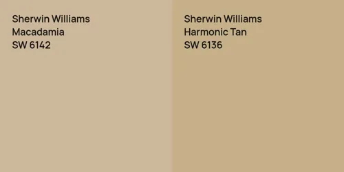 SW 6142 Macadamia vs SW 6136 Harmonic Tan