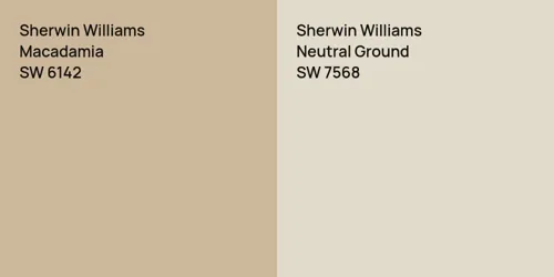 SW 6142 Macadamia vs SW 7568 Neutral Ground