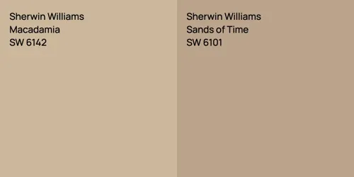 SW 6142 Macadamia vs SW 6101 Sands of Time