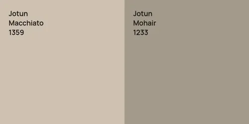 1359 Macchiato vs 1233 Mohair