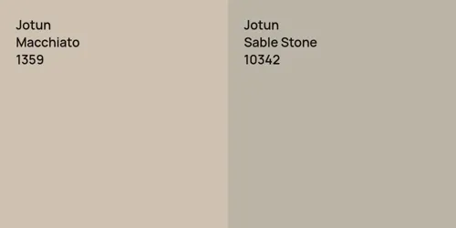 1359 Macchiato vs 10342 Sable Stone