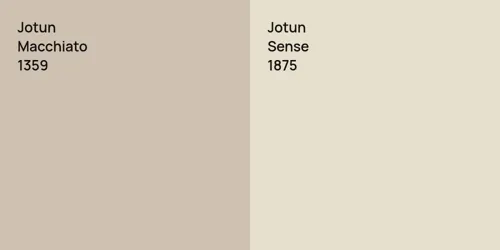 1359 Macchiato vs 1875 Sense