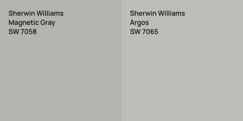 SW 7058 Magnetic Gray vs SW 7065 Argos