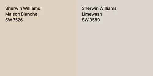 SW 7526 Maison Blanche vs SW 9589 Limewash