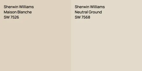 SW 7526 Maison Blanche vs SW 7568 Neutral Ground