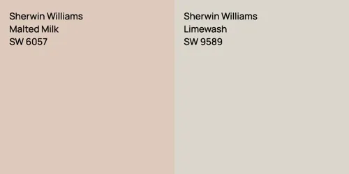 SW 6057 Malted Milk vs SW 9589 Limewash