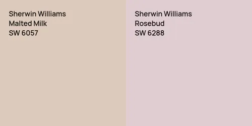 SW 6057 Malted Milk vs SW 6288 Rosebud