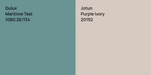 10BG 26/134 Maritime Teal vs 20192 Purple Ivory