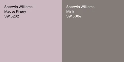 SW 6282 Mauve Finery vs SW 6004 Mink