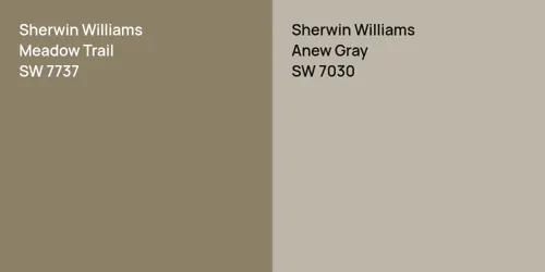 SW 7737 Meadow Trail vs SW 7030 Anew Gray