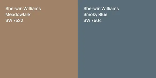 SW 7522 Meadowlark vs SW 7604 Smoky Blue