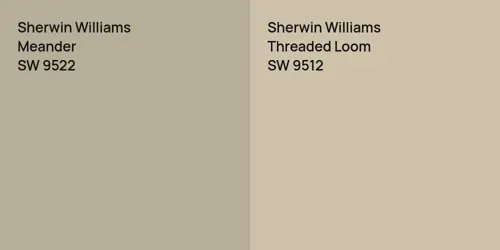 SW 9522 Meander vs SW 9512 Threaded Loom