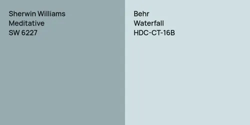 SW 6227 Meditative vs HDC-CT-16B Waterfall