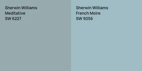 SW 6227 Meditative vs SW 9056 French Moire