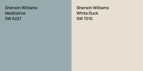 SW 6227 Meditative vs SW 7010 White Duck