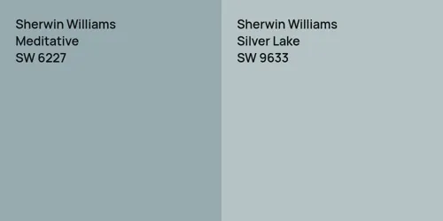 SW 6227 Meditative vs SW 9633 Silver Lake