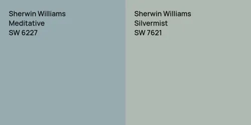 SW 6227 Meditative vs SW 7621 Silvermist