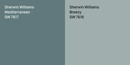 SW 7617 Mediterranean vs SW 7616 Breezy