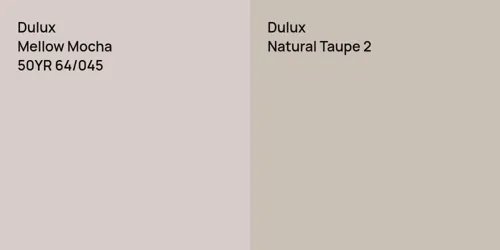 50YR 64/045 Mellow Mocha vs 90YR 55/051 Natural Taupe 2