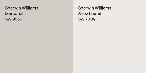 SW 9550 Mercurial vs SW 7004 Snowbound