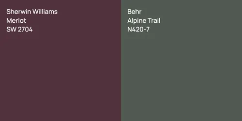 SW 2704 Merlot vs N420-7 Alpine Trail