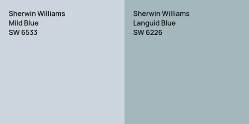 SW 6533 Mild Blue vs SW 6226 Languid Blue