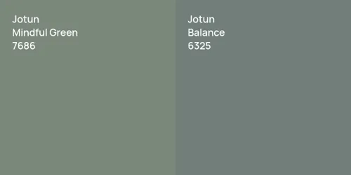 7686 Mindful Green vs 6325 Balance