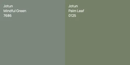 7686 Mindful Green vs 0125 Palm Leaf