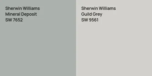 SW 7652 Mineral Deposit vs SW 9561 Guild Grey