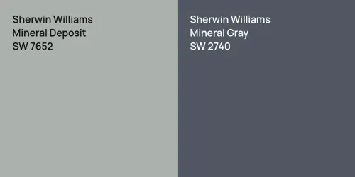 SW 7652 Mineral Deposit vs SW 2740 Mineral Gray