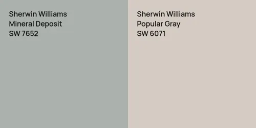 SW 7652 Mineral Deposit vs SW 6071 Popular Gray