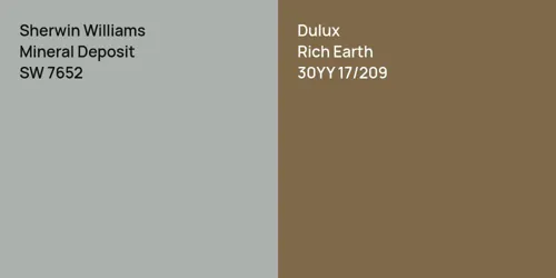 SW 7652 Mineral Deposit vs 30YY 17/209 Rich Earth