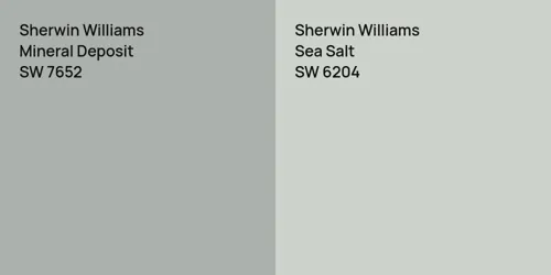 SW 7652 Mineral Deposit vs SW 6204 Sea Salt