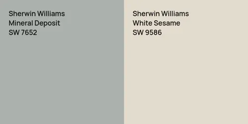 SW 7652 Mineral Deposit vs SW 9586 White Sesame