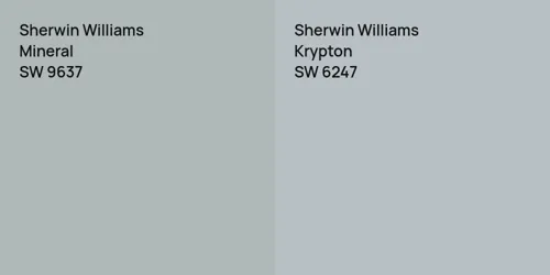 SW 9637 Mineral vs SW 6247 Krypton