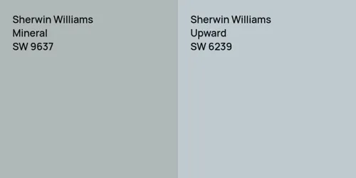 SW 9637 Mineral vs SW 6239 Upward