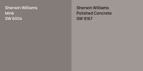 SW 6004 Mink vs SW 9167 Polished Concrete