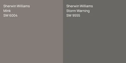 SW 6004 Mink vs SW 9555 Storm Warning