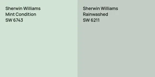 SW 6743 Mint Condition vs SW 6211 Rainwashed