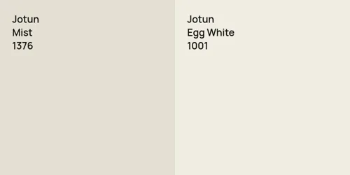 1376 Mist vs 1001 Egg White