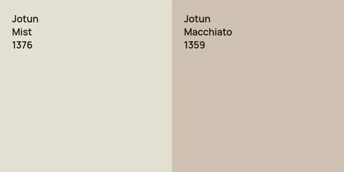 1376 Mist vs 1359 Macchiato