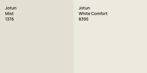 1376 Mist vs 8395 White Comfort