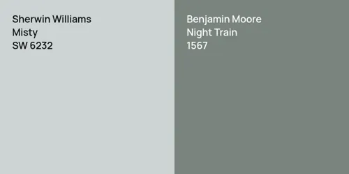 SW 6232 Misty vs 1567 Night Train