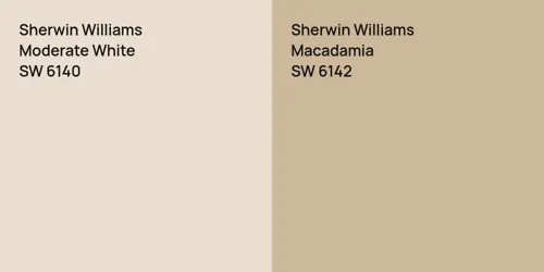 SW 6140 Moderate White vs SW 6142 Macadamia